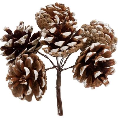 FEERIC LIGHTS & CHRISTMAS - PDP BOUQUET BT BLANCO 12CM - Weiß - 12cm - Decorative item FEERIC LIGHTS & CHRISTMAS - PDP BOUQUET BT BLANCO 12CM - Weiß - 12cm - Decorative item