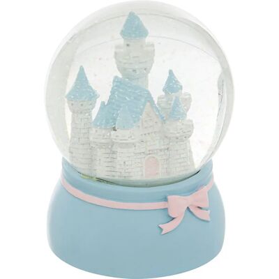 Boule à neige Atmosphera - Bleu - Château - 10cm - Publicité Boule à neige Atmosphera - Bleu - Château - 10cm - Publicité