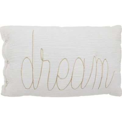 Atmosphera Modèle 195896A Coussin rectangulaire blanc en coton - Décoration - Publicité Atmosphera Modèle 195896A Coussin rectangulaire blanc en coton - Décoration - Publicité