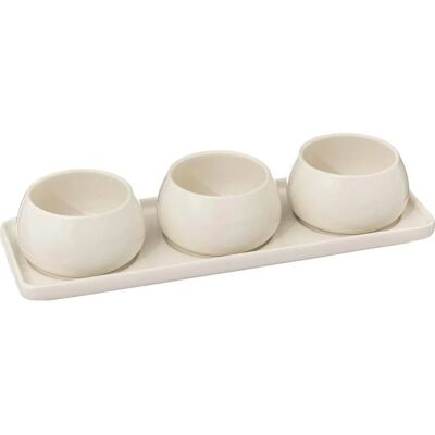Secret de Gourmet - NORA Set aus 4 Keramik-Schalen - Servierplatten Secret de Gourmet - NORA Set aus 4 Keramik-Schalen - Servierplatten