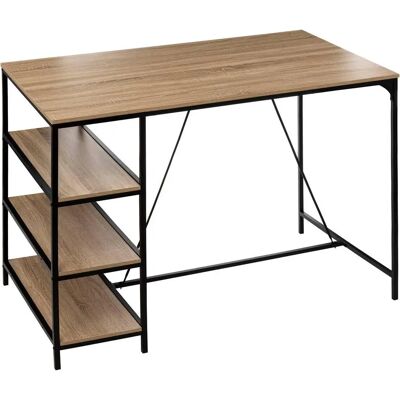 Five Simply Smart - Table à 3 étagères - Effet chêne naturel - Publicité Five Simply Smart - Table à 3 étagères - Effet chêne naturel - Publicité