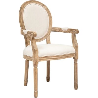 Chaise Beige Cléon Atmosphera - Authentique & Durable - Publicité Chaise Beige Cléon Atmosphera - Authentique & Durable - Publicité
