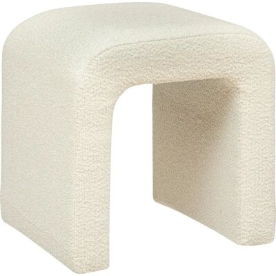 Atmosphera Sevi 41x35cm Bouclé Hocker - Pouf/Ottoman Atmosphera Sevi 41x35cm Bouclé Hocker - Pouf/Ottoman