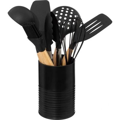 Northix Modelo 7 Utensilios de Cocina - Negro - Juego de Utensilios Northix Modelo 7 Utensilios de Cocina - Negro - Juego de Utensilios