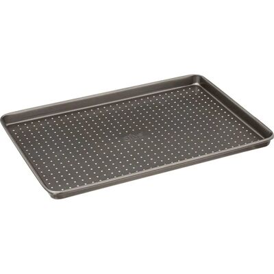 5FIVE Stahl Rechteckiges perforiertes Backblech - 39x27cm - Schwarz - Backblech 5FIVE Stahl Rechteckiges perforiertes Backblech - 39x27cm - Schwarz - Backblech