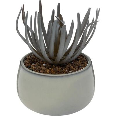 Plante artificielle Atmosphera 196699 - Succulente - Gris - Publicité Plante artificielle Atmosphera 196699 - Succulente - Gris - Publicité
