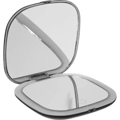Miroir LED compact 5FIVE - Portable et Élégant - Publicité Miroir LED compact 5FIVE - Portable et Élégant - Publicité
