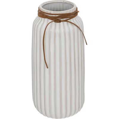 Vase Atmosphera - Style Vintage, 28cm, Céramique Blanche - Vase - Publicité Vase Atmosphera - Style Vintage, 28cm, Céramique Blanche - Vase - Publicité