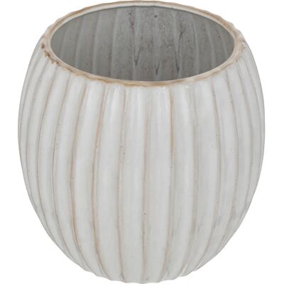 Atmosphera Pot en céramique beige - Pot de fleurs - Publicité Atmosphera Pot en céramique beige - Pot de fleurs - Publicité