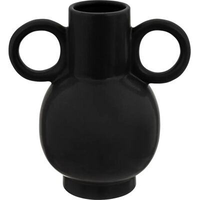 Vase en céramique Atmosphera 196735 - Noir - Publicité Vase en céramique Atmosphera 196735 - Noir - Publicité