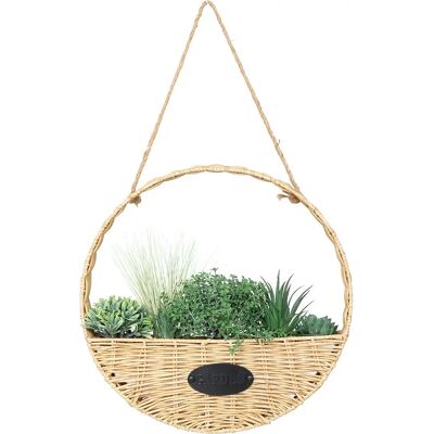 Plante artificielle suspendue Atmosphera avec panier - Touch exotique - Publicité Plante artificielle suspendue Atmosphera avec panier - Touch exotique - Publicité