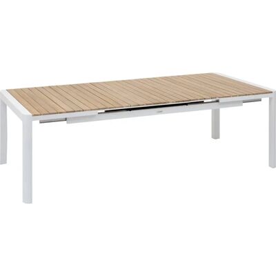 Mesa de jardín extensible PARADIZE - FSC Acacia y Blanco - 12 plazas Mesa de jardín extensible PARADIZE - FSC Acacia y Blanco - 12 plazas