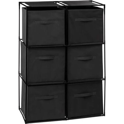 5five Simply Smart - Boekenkast met 6 manden - Zwart 5five Simply Smart - Boekenkast met 6 manden - Zwart