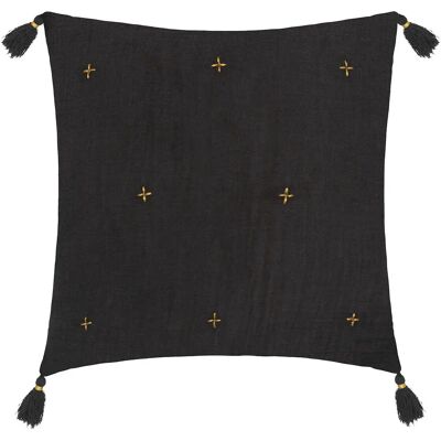 Atmosphera - Jamana - Gris foncé - 40x40 cm - Coussin - Publicité Atmosphera - Jamana - Gris foncé - 40x40 cm - Coussin - Publicité