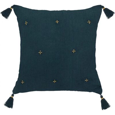 Atmosphera - Jamana 40x40 cm - Petrol - Coussin décoratif - Publicité Atmosphera - Jamana 40x40 cm - Petrol - Coussin décoratif - Publicité