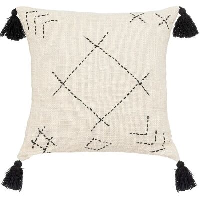 Housse de coussin beige Atmosphera 164006O - Housse - Publicité Housse de coussin beige Atmosphera 164006O - Housse - Publicité
