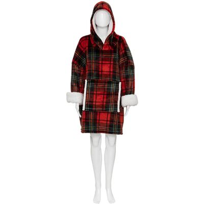 Atmosphera Roter Leopard Hoodie Plaid - Decke Atmosphera Roter Leopard Hoodie Plaid - Decke