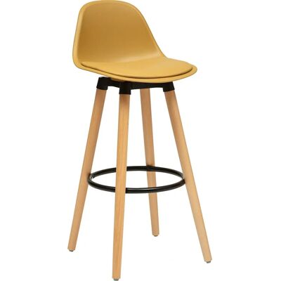 Silla de Bar Atmosphera Maxon Amarillo Ocre Estilo Escandinavo - Silla de Bar Silla de Bar Atmosphera Maxon Amarillo Ocre Estilo Escandinavo - Silla de Bar