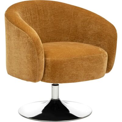 Silla Edith de Atmosphera - Giratoria de Tela Bouclé Moderna Silla Edith de Atmosphera - Giratoria de Tela Bouclé Moderna