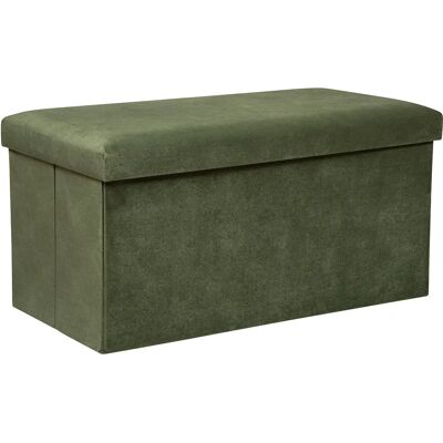 Atmosphera Kaki Pouf Pliable de Velours - Pouffe - Publicité Atmosphera Kaki Pouf Pliable de Velours - Pouffe - Publicité