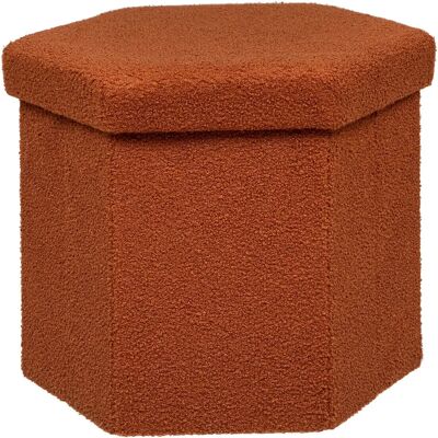 Atmosphera 197356B Pouf - Tissu Bouclé, Rangement Caché, Polyvalent - Publicité Atmosphera 197356B Pouf - Tissu Bouclé, Rangement Caché, Polyvalent - Publicité