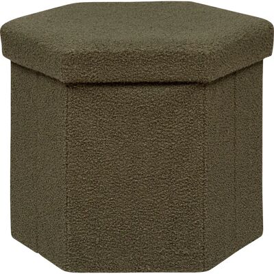 Atmosphera 197356C Pouf pliable - Ottoman - Vert Khaki - Publicité Atmosphera 197356C Pouf pliable - Ottoman - Vert Khaki - Publicité
