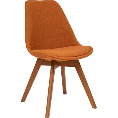 Chaise de salle à manger en bois ambre Baya Atmosphera - Style nordique moderne - Publicité Chaise de salle à manger en bois ambre Baya Atmosphera - Style nordique moderne - Publicité