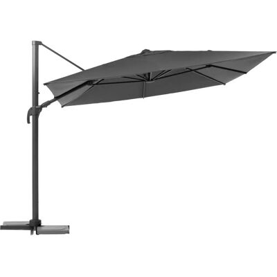 Parasol de marché rectangulaire Melhia - 4x3m, Anthracite - Publicité Parasol de marché rectangulaire Melhia - 4x3m, Anthracite - Publicité