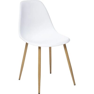 Atmosphera Taho Weiß Moderner Skandinavischer Stuhl - 46cm Atmosphera Taho Weiß Moderner Skandinavischer Stuhl - 46cm