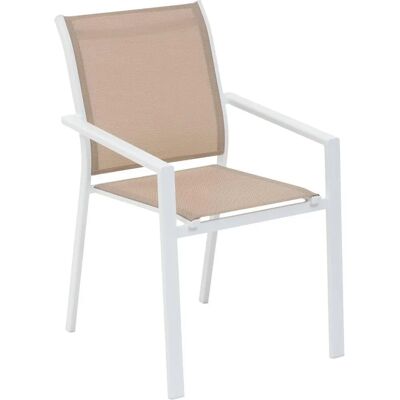 Sillón apilable de jardín Essentia Blanco - Muebles de Jardín Sillón apilable de jardín Essentia Blanco - Muebles de Jardín