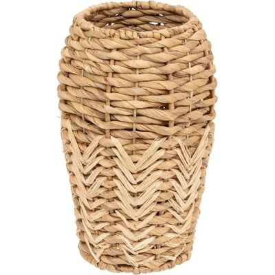 ATMOSPHERA Vase beige en jacinthe d'eau H35cm - Publicité ATMOSPHERA Vase beige en jacinthe d'eau H35cm - Publicité