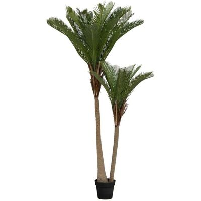 ATMOSPHERA Palmier - 2 Troncs - 180cm - Vert - Plante Artificielle - Publicité ATMOSPHERA Palmier - 2 Troncs - 180cm - Vert - Plante Artificielle - Publicité