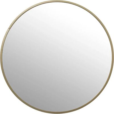 Atmosphera Gold Round Mirror - 38cm Modern Wall Decor Atmosphera Gold Round Mirror - 38cm Modern Wall Decor