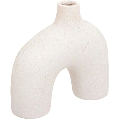 ATMOSPHERA Modèleasy Vase Blanc H18cm - Vase - Publicité ATMOSPHERA Modèleasy Vase Blanc H18cm - Vase - Publicité