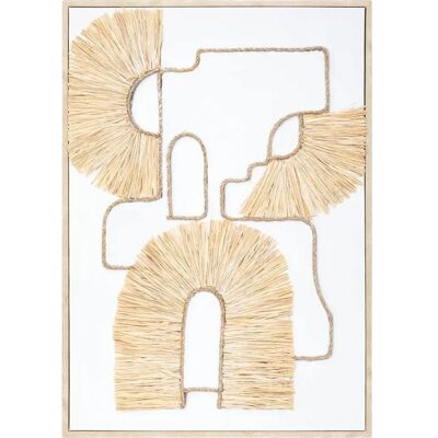 Dekoracja ścienna Inaya Atmosphera - 50x70cm Biała Etniczna Elegancja Dekoracja ścienna Inaya Atmosphera - 50x70cm Biała Etniczna Elegancja