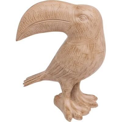 Toucan en résine beige Atmosphera - Sculpture décorative - Publicité Toucan en résine beige Atmosphera - Sculpture décorative - Publicité
