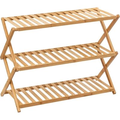Five Simply Smart Opvouwbare Bamboe Schoenenkast - Opbergruimte x9 Five Simply Smart Opvouwbare Bamboe Schoenenkast - Opbergruimte x9