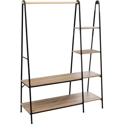 Five Simply Smart Porta Abiti con 4 Mensole - Stile Industriale Moderno Five Simply Smart Porta Abiti con 4 Mensole - Stile Industriale Moderno
