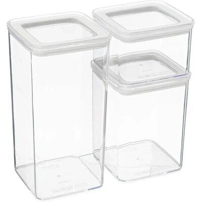 Northix 3-pack Förvaringslådor - Transparent Northix 3-pack Förvaringslådor - Transparent