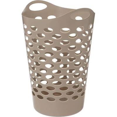 Cesto de ropa flexible de lino 60L - Gris - 5FIVE Cesto de ropa flexible de lino 60L - Gris - 5FIVE
