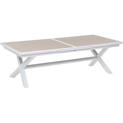 Table de Jardin Extensible Blanche - 12 Places Hespéride - Publicité Table de Jardin Extensible Blanche - 12 Places Hespéride - Publicité
