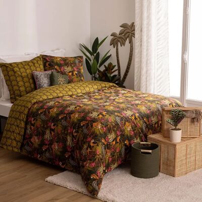 Juego de Ropa de Cama Tropical Atmosphera - Reversible en Algodón 240x220cm Juego de Ropa de Cama Tropical Atmosphera - Reversible en Algodón 240x220cm