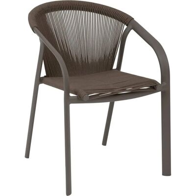 Sedia da giardino impilabile Riu - Wengé / Praline - Leggera e Moderna Sedia da giardino impilabile Riu - Wengé / Praline - Leggera e Moderna