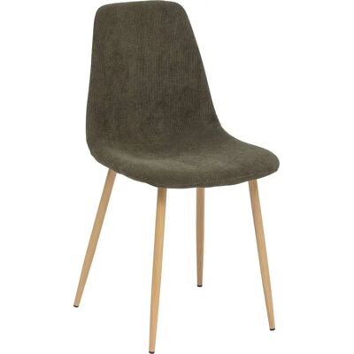 Silla de terciopelo Kaki Atmosphera - Diseño escandinavo moderno Silla de terciopelo Kaki Atmosphera - Diseño escandinavo moderno