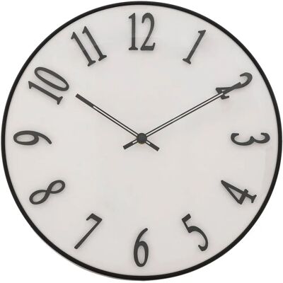 Atmosphera Edgar Wanduhr - Modern 3D Weiß Design Atmosphera Edgar Wanduhr - Modern 3D Weiß Design