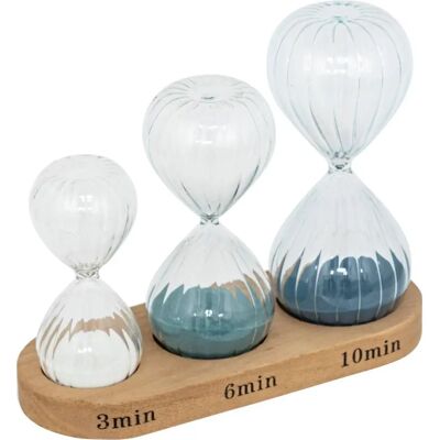 Atmosphera Sabliers Unisex - Lot de 3, 10/12/14 cm - Publicité Atmosphera Sabliers Unisex - Lot de 3, 10/12/14 cm - Publicité