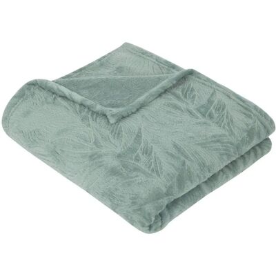 Plaid en flanelle bleue Ryo Atmosphera - Plaid - Publicité Plaid en flanelle bleue Ryo Atmosphera - Plaid - Publicité