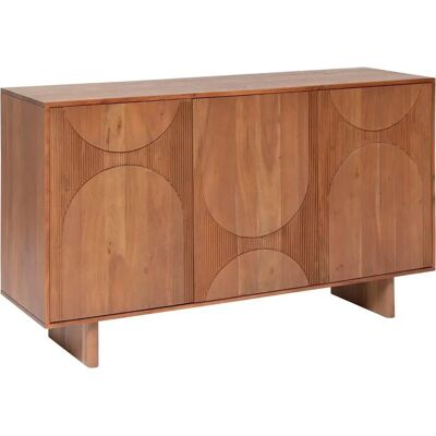 Atmosphera Nanda Madera de Acacia Marrón 3 Puertas - Aparador Atmosphera Nanda Madera de Acacia Marrón 3 Puertas - Aparador