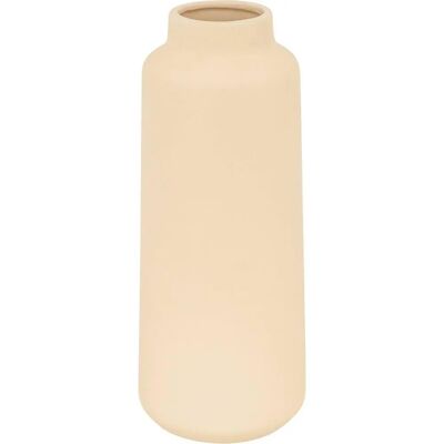 Wazon z ceramiki beżowy 30cm - Dekoracja Wazon z ceramiki beżowy 30cm - Dekoracja