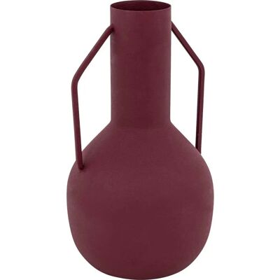 Vase en métal Atmosphera Rouge rubis - Vase - Publicité Vase en métal Atmosphera Rouge rubis - Vase - Publicité